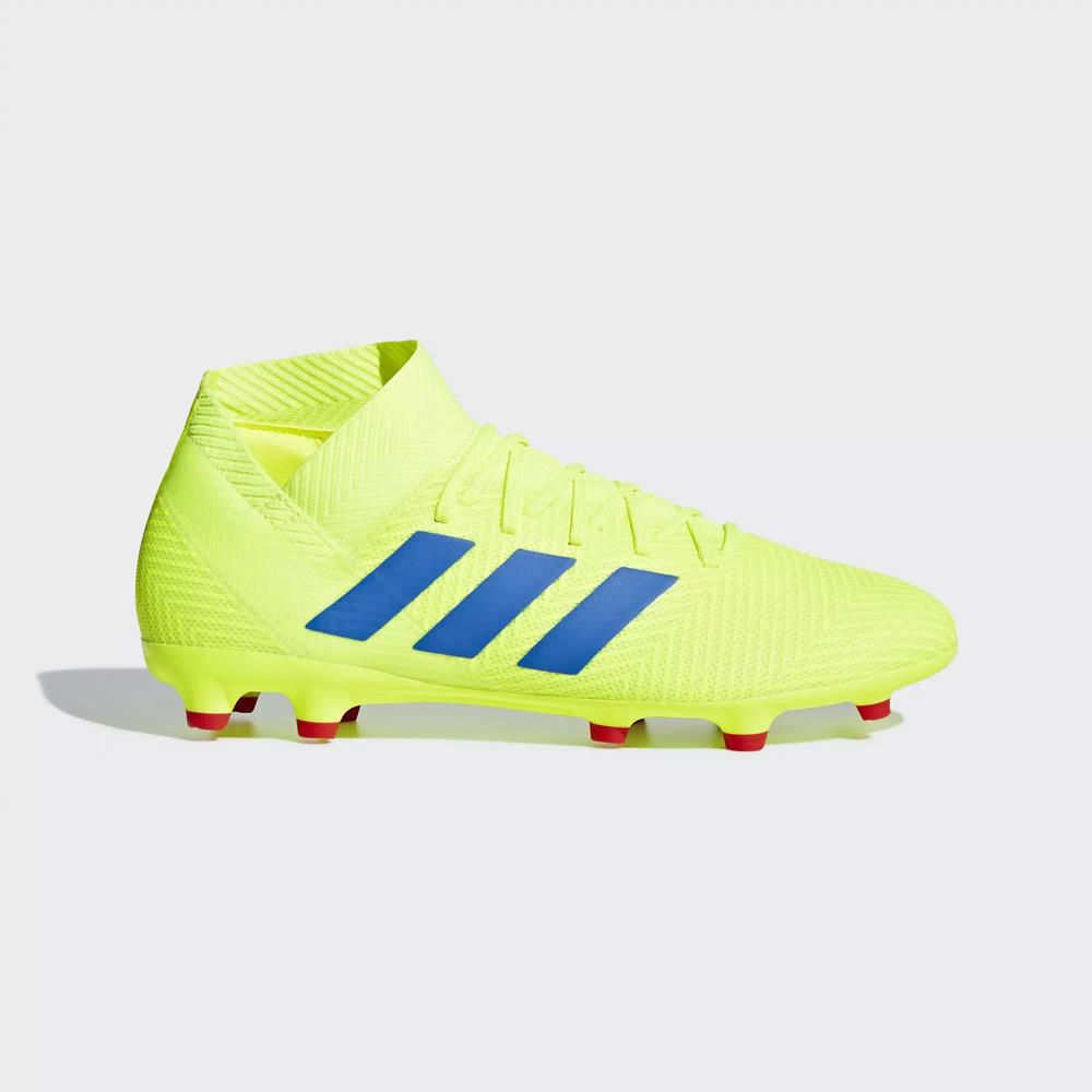 Adidas Nemeziz 18.3 Firm Ground Tacos de Futbol Amarillos Para Mujer (MX-33313)